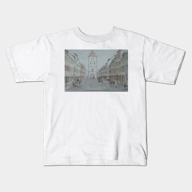 Historic town of Breisach cathedral and rooftops view, Baden-Württemberg region of Germany Kids T-Shirt by stuartchard